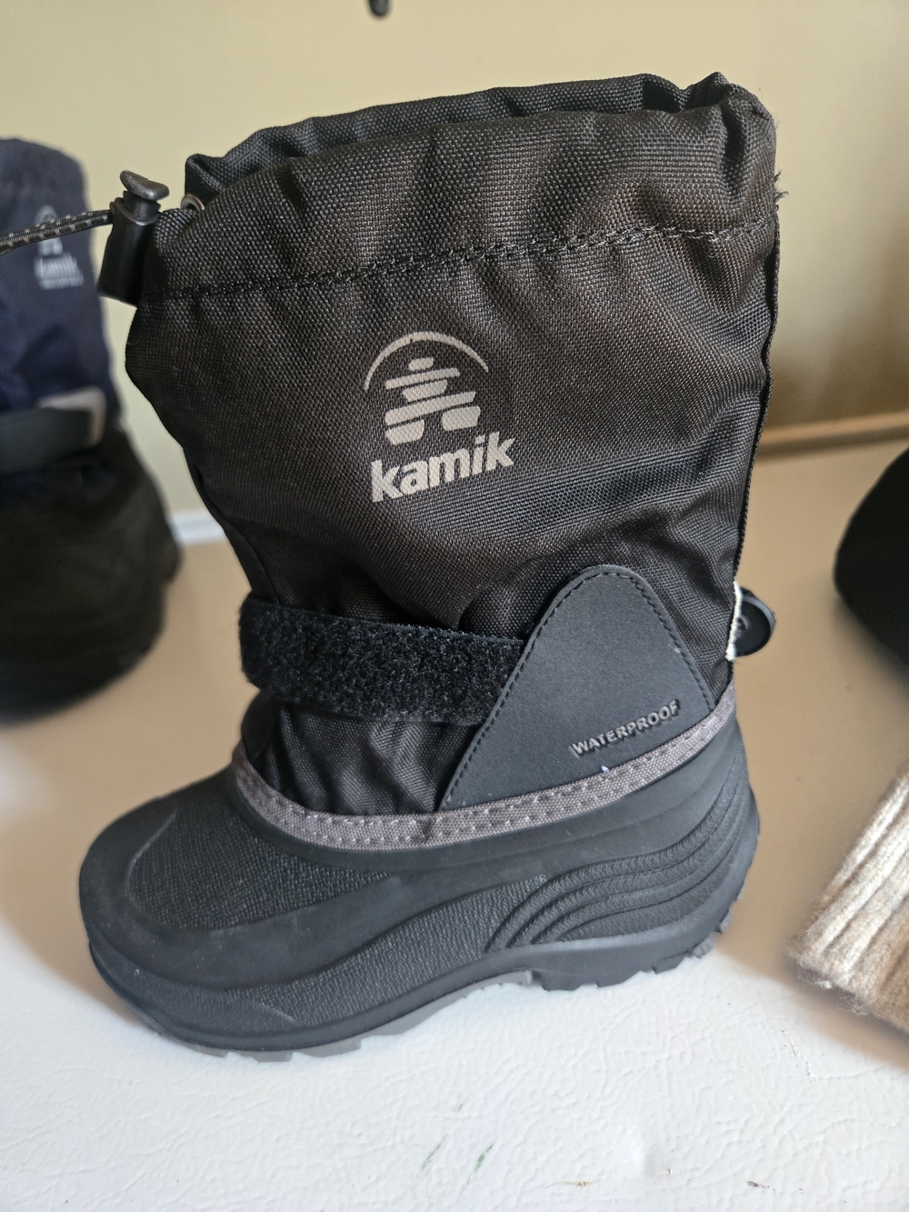 Kamik Kids Black Waterproof Winter Boots